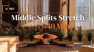 Flex Flow 40 Min Middle Splits Stretch Routine Active Pive Flexibility Pnf