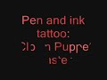 How to: Pen and ink Clown Puppet Master Fake tattoo