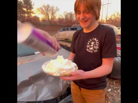 Chloe gets pied 😅