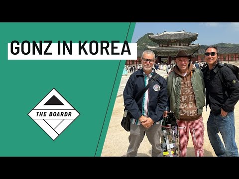 Mark Gonzales in Korea at his Pop Up Store