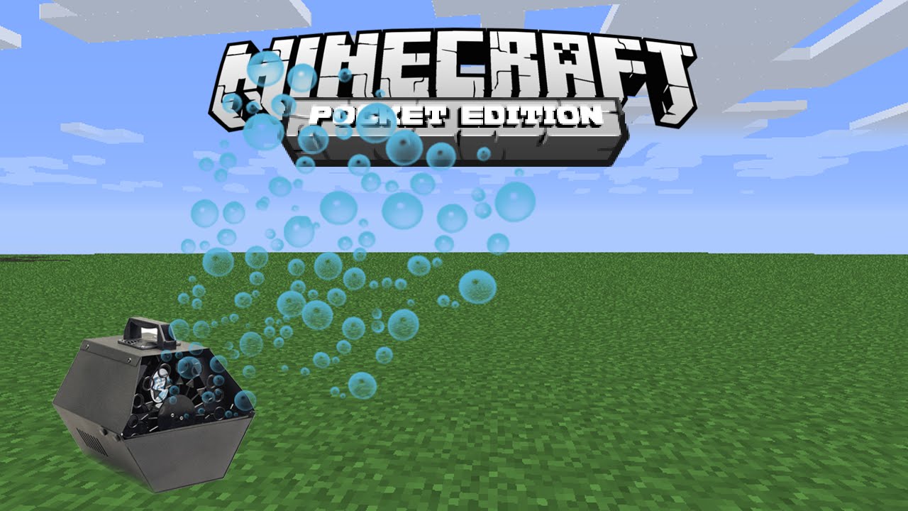 КАК СДЕЛАТЬ ГЕНЕРАТОР ПУЗЫРЕЙ В MINECRAFT POCKET EDITION - YouTube