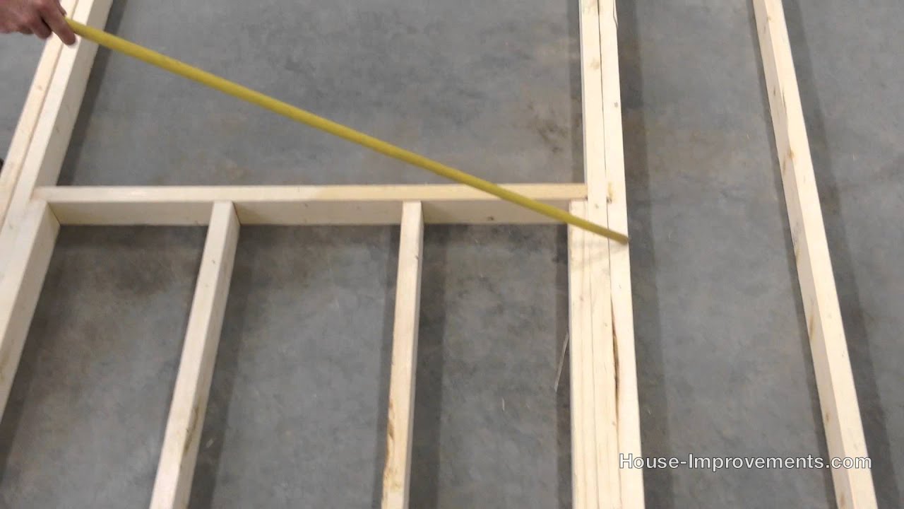 How To Frame a Window and Door Opening - YouTube