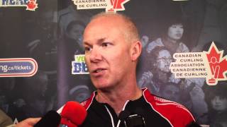 2012 Tim Hortons Brier Draw 13 Media Scrum