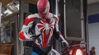 Spider-Man Vs Li. With All Suits Train Scene 4K 60Fps