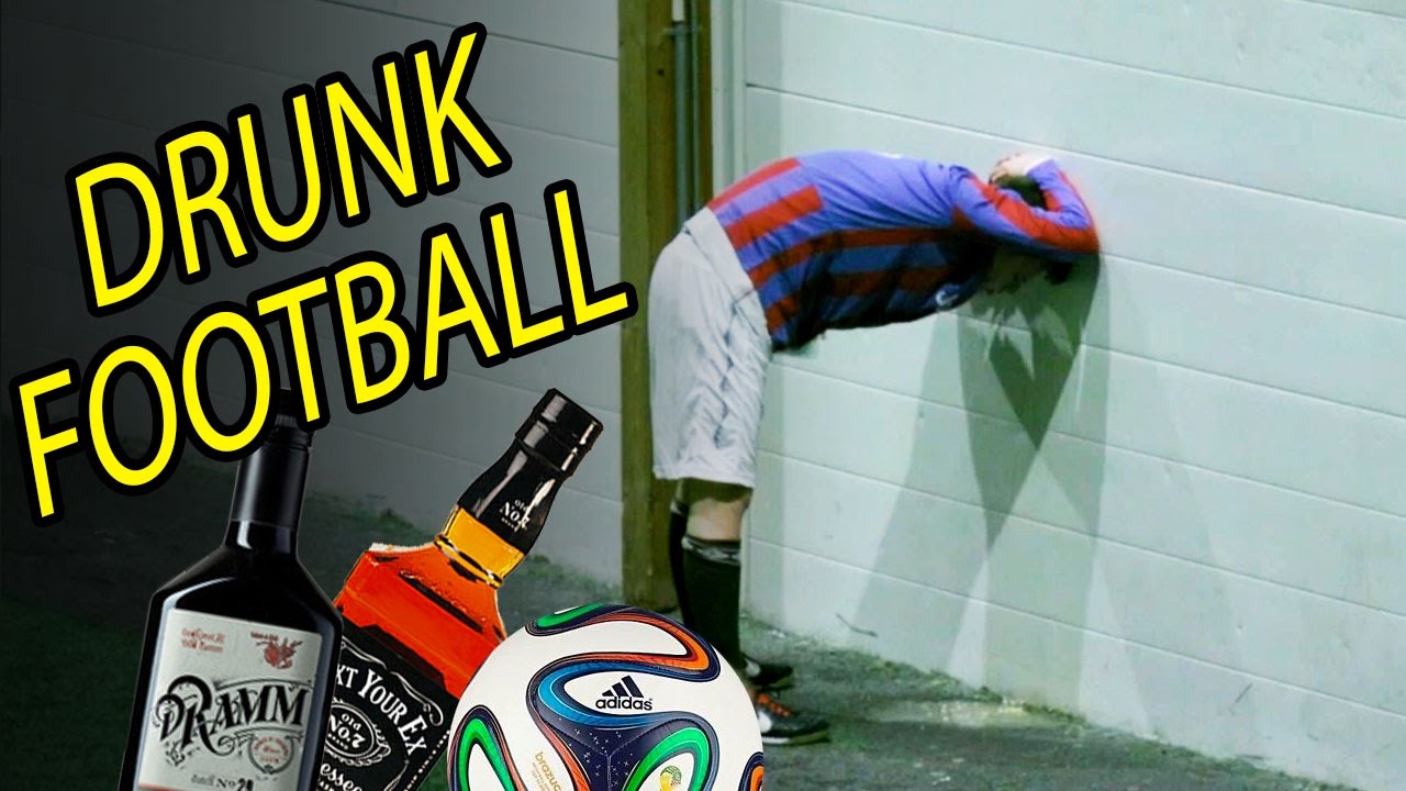 Two Drunk Teams Play Football Against Each Other