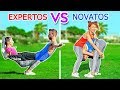 ¡EL RETO ACROBÁTICO DEFINITIVO! EXPERTOS VS NOVATOS||Trucos ...