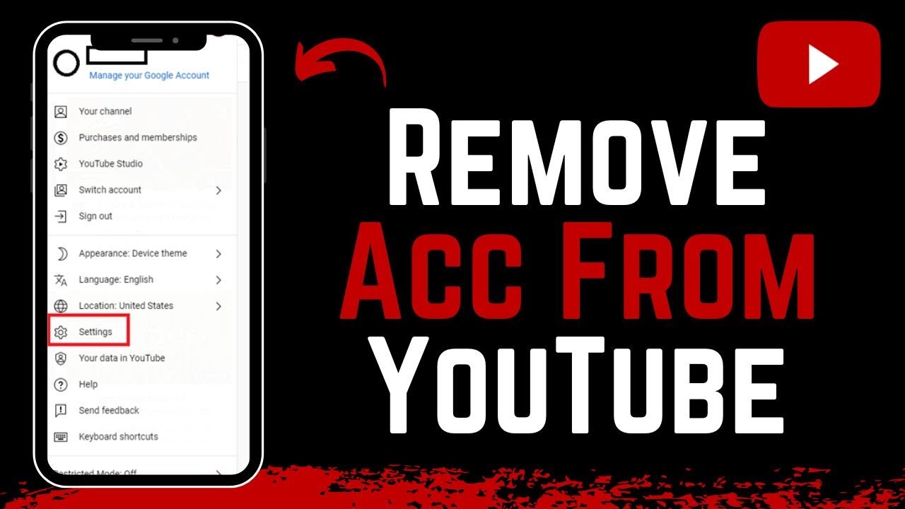 Remove Account from YouTube Remove Account from YouTube