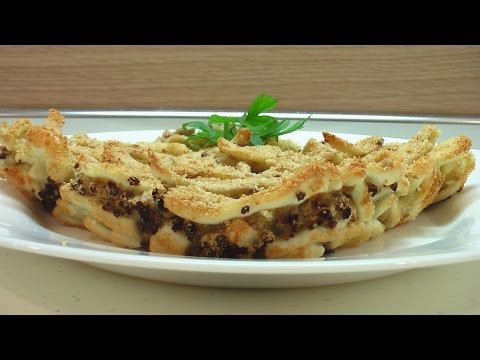 Лапшевник с вареным мясом рецепт