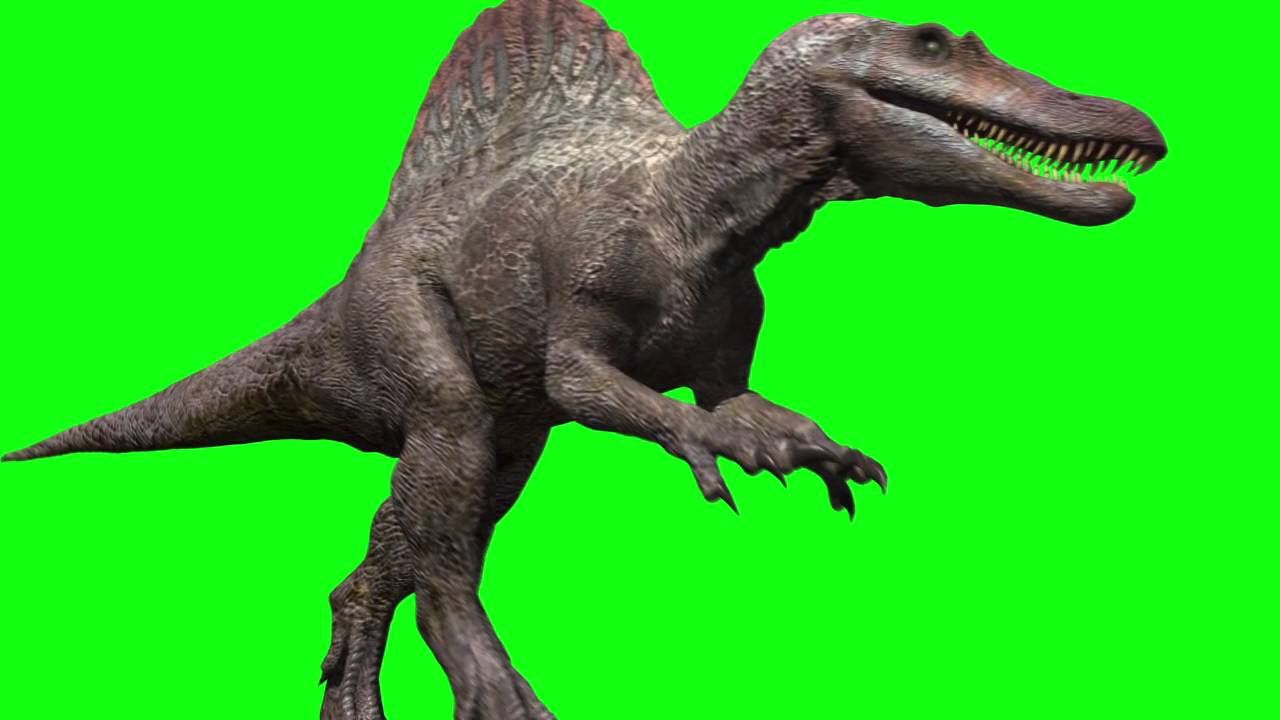 Jurassic Park III Spinosaur green screen animation (Spino green screen