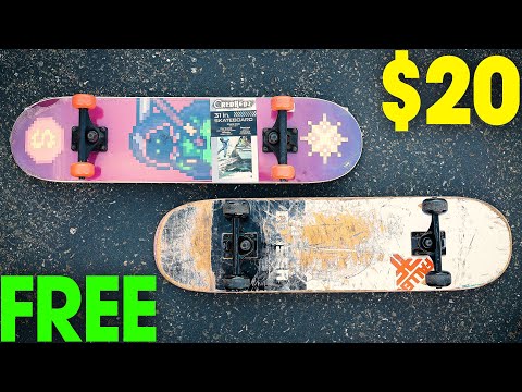 $20 AMAZON SKATEBOARD VS FREE SKATEBOARD