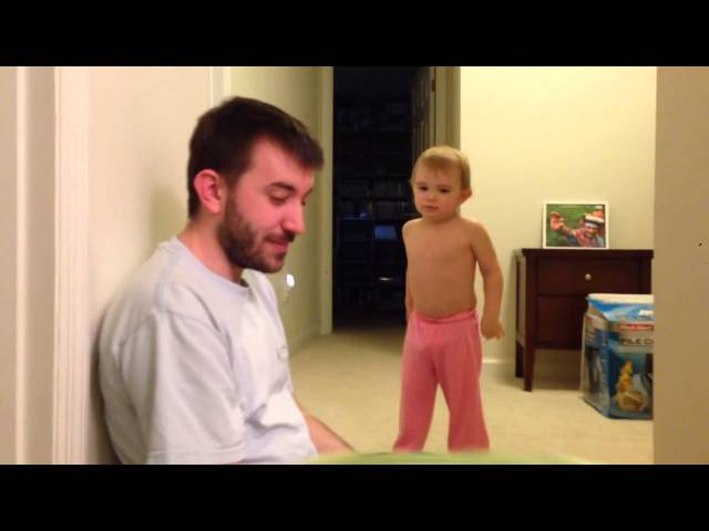 Dad ‘Snipes’ Toddler With Pillow - Video