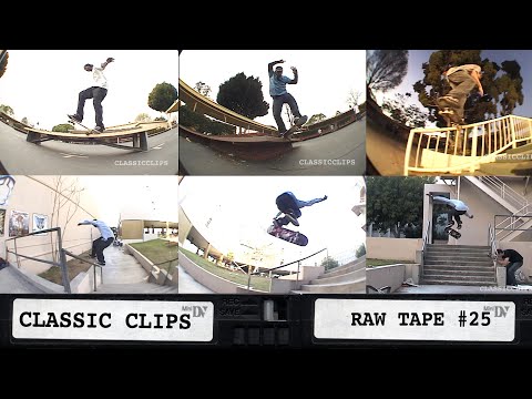 Raw Skateboarding Mini DV Tape #25 Classic Clips Darrell Stanton Rob Gonzalez