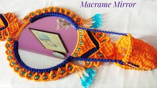 Macrame Mirror Hanger Full Tutorial How To Make Macrame Mirror With Comb Hanger Mirror Diy