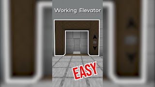 ✓Minecraft: How To Make A Working Elevator (Easy Method)