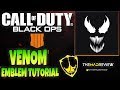 COD BO4 Black Ops 4 Marvels " VENOM " Emblem Tutorial Guide How To Make