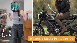 Womens Motorcycle Riding Gear Pando Moto, Oxford, Black Arrow, Lazyrolling