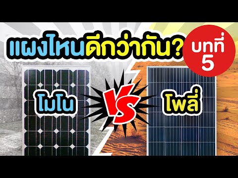 วิธีเลือกซื้อ แผงโมโน vs แผงโพลี่ | แผงไหนดีกว่ากัน?!!