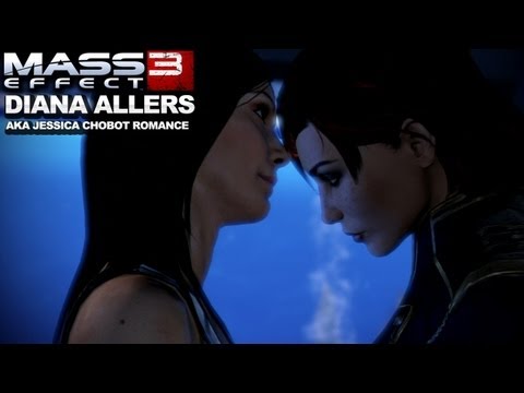 Mass Effect 3 Diana Allers Jessica Chobot Romance Dx