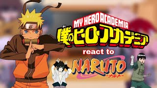 || some of class 1a react to Naruto || (SPOILERS!)