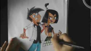 Danny Phantom & Sam Manson Speed Drawing