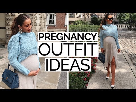 How to Dress Cute & Stylish While Pregnant | Pregnancy Outfit Ideas - YouTube