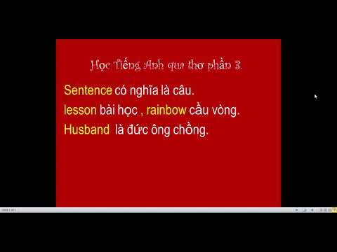 học Tiếng Anh qua thơ p3