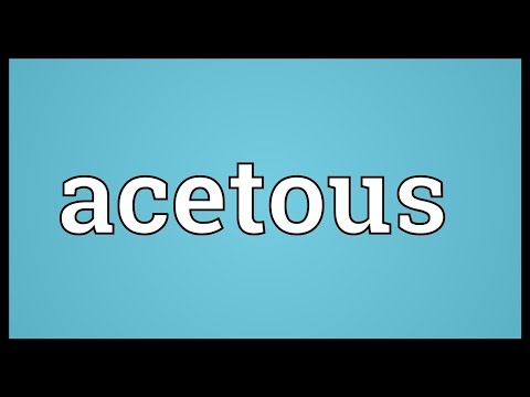 Header of acetous