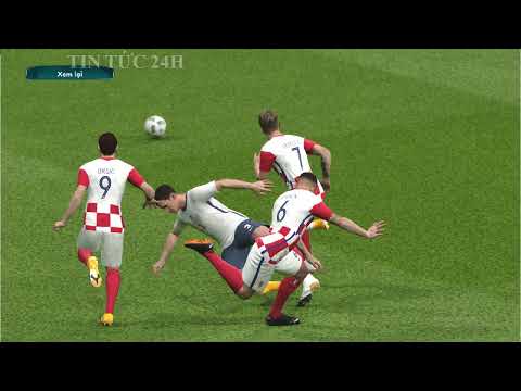 Kết quả bóng đá EURO 2021 đêm qua rạng sáng nay Anh vs Croatia - vòng chung kết Pes EURO 2021