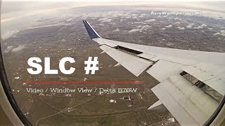 Landing at Salt Lake City (SLC/KSLC) UT-USA - Window View