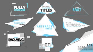 Pro Title Presets For Davinci Resolve 17 | Abstract Titles