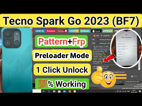 Tecno Spark Go 2023 (BF7) Pattern Password & Frp Unlock Tecno Spark Go 2023 (BF7) Pattern Password & Frp Unlock
