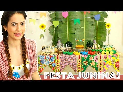 DICAS para DECORAR MESA de FESTA JUNINA