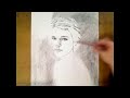 Girl with the soft summer Gaze - Time-lapse portrait art drawing video