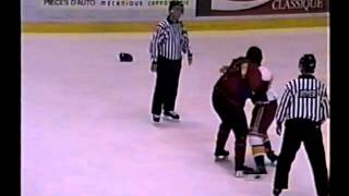 Gordie Dwyer vs. Jason Spence QMJHL LHJMQ 1997
