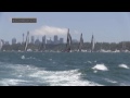 Comanche Leads Wild Oats XI Out of Sydney in The Rolex Sydney Hobart Yacht Race 2014