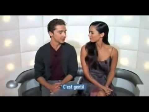 shia labeouf and megan fox kissing scene. Megan Fox and Shia LaBeouf Answer Questions In Paris, they even kiss!