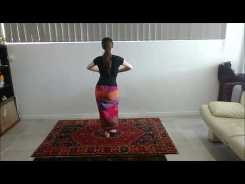 Learn Balinese dance Tari Pendet dari belakang