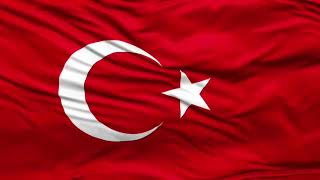 Dalgalanan Türk Bayrağı fon müziksiz, 1 saatlik versiyon