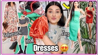 Dresses Haul 2021 India First Sabyasachi Dress Zara, Hnm, Forever 21 Dresses