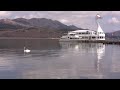 山中湖 白鳥と遊覧船