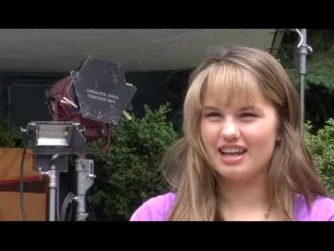 Debby Ryan on the set of "What