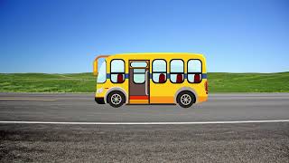 Free School Bus Green Screen Animation Video - No Copyright