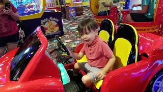 Aiden at JOHNS INCREDIBLE PIZZA! ARCADES GAMES BOWLING and GOLF!