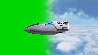 Star Trek Shuttle In Fly - Green Screen - Free Use