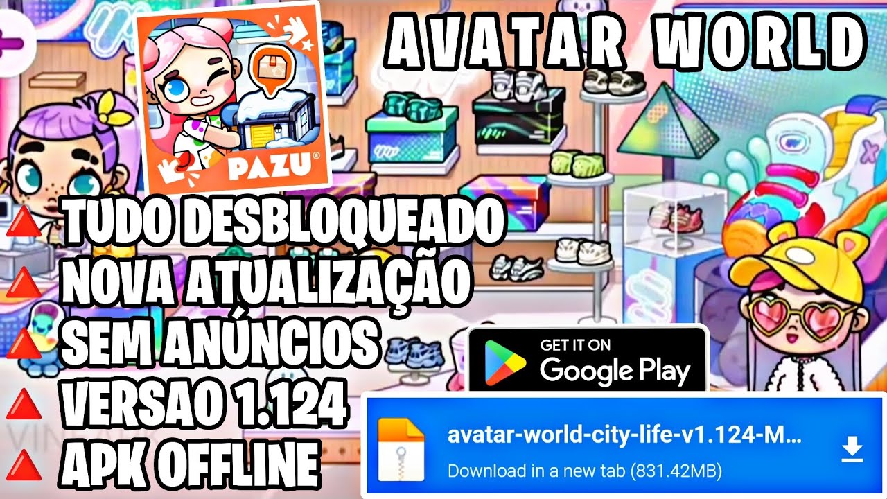 AVATAR WORLD: Apk Mod Offline version 1.124 All AVATAR WORLD: Apk Mod Offline version 1.124 All