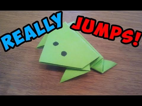 How To Make A Paper Jumping Frog - Origami