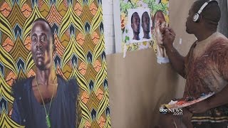 Kehinde Wiley Reimagines Classic Art | ABC News Kehinde Wiley Reimagines Classic Art | ABC News