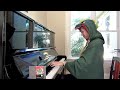Lara plays the music from Bubble Bobble :)