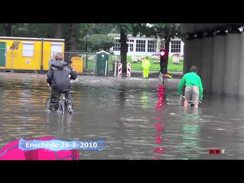 Wateroverlast in Enschede 26 aug 2010