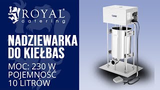 Nadziewarka Do Kiełbas Royal Catering Rcwf-10Le-H Prezentacja Produktu